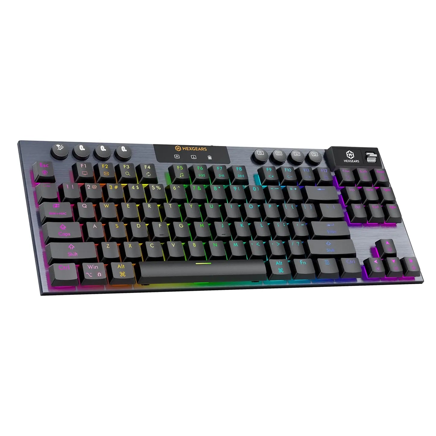 HEXGEARS A3 Wireless Mechanical Keyboard Bluetooth USB C RGB Backlit