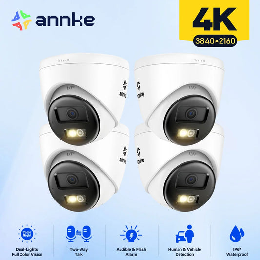 ANNKE 8MP 4K Security Camera With Smart Dual Light And Audio