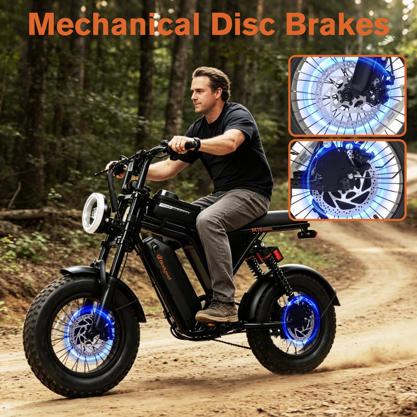 Bodywel M16 Fat Tire Electric Bike All Terrain Off Road