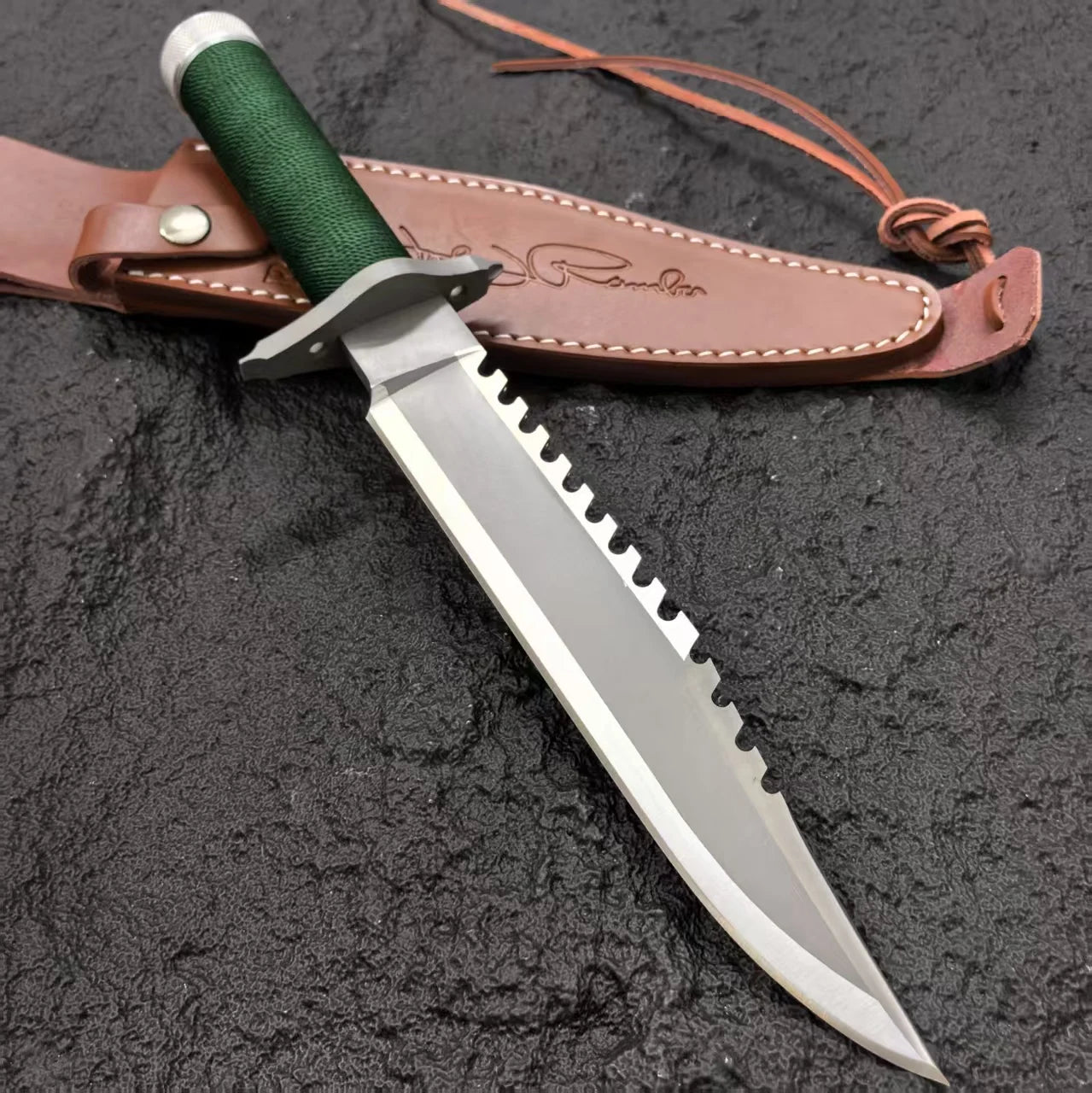 Gdekls Stainless Steel Fixed-Blade Outdoor Knife With Sheath