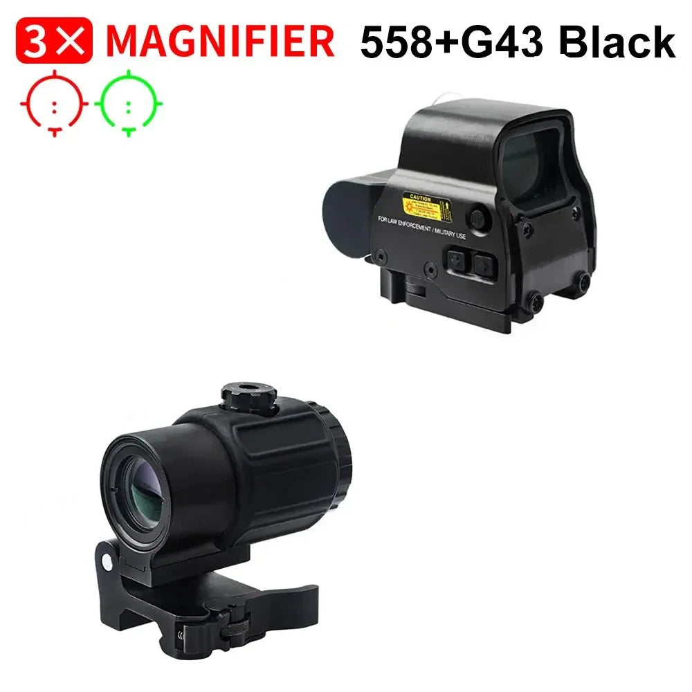 Nabila Dot Sight With 3X Magnifier and STS Rail Mount