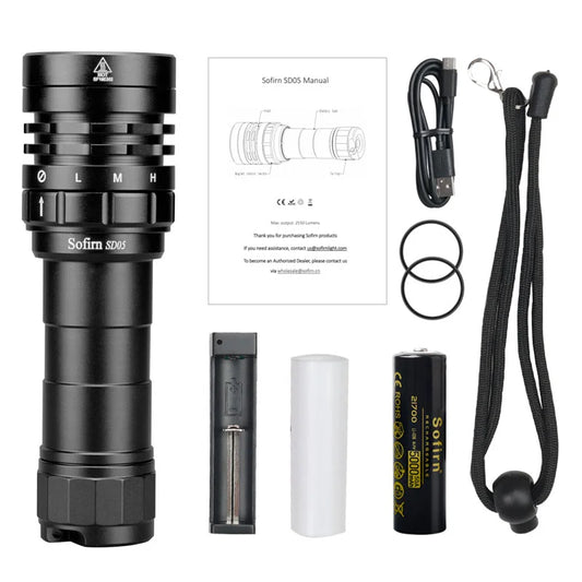 Sofirn SD05 Dive Flashlight XHP50.2 3000lm Magnetic Switch