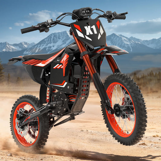 QRONGE X1 Spark Electric Dirt Bike 4500W Peak Up To 60 Miles 60V 28.8Ah Battery