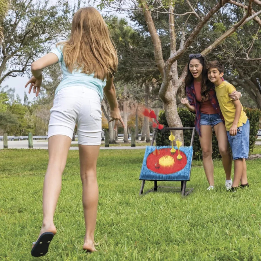 Axe Throwing and Lawn Darts Target Game Set Includes Axes