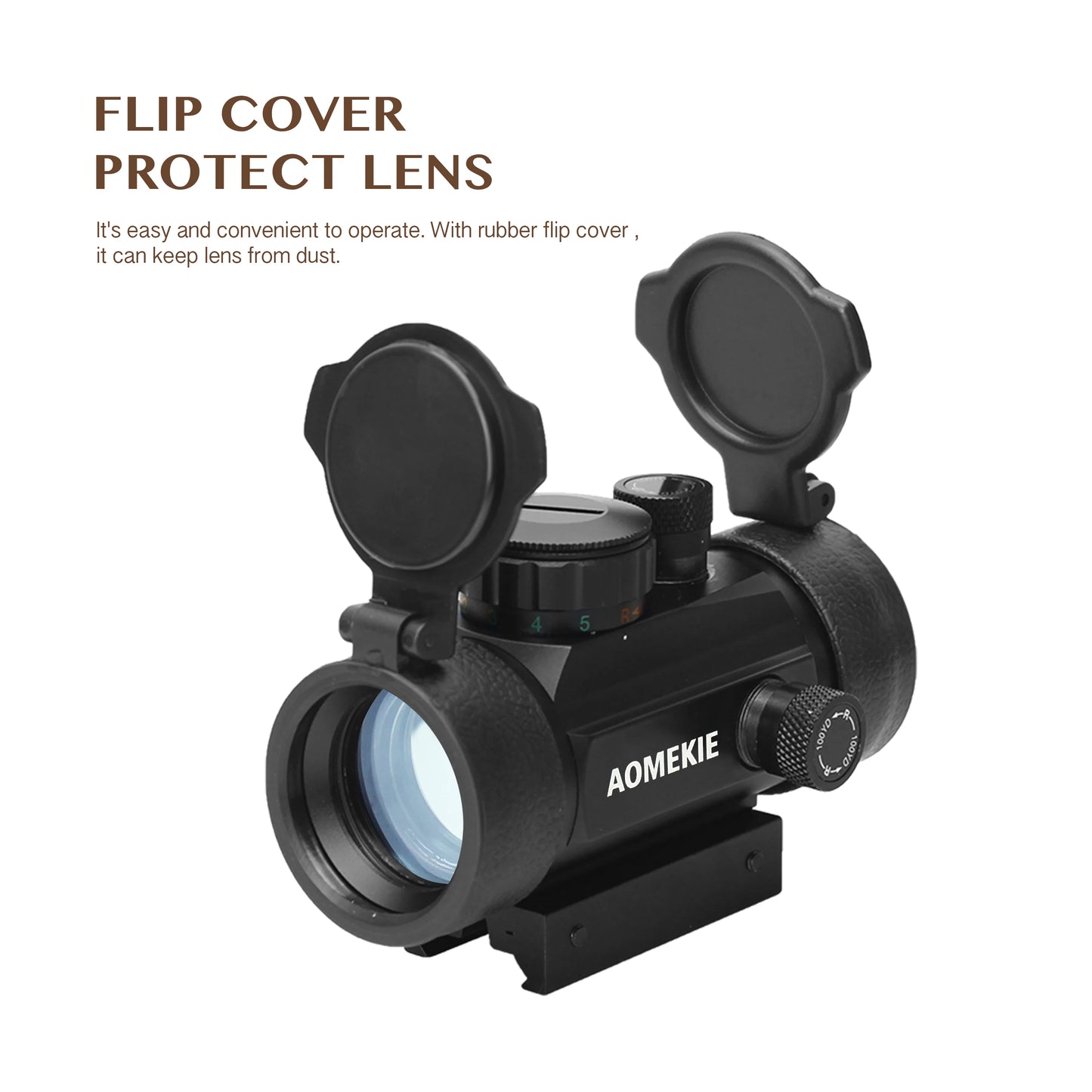 AOMEKIE Red Dot Reflex Sight 1x30mm With 22mm/11mm Rail