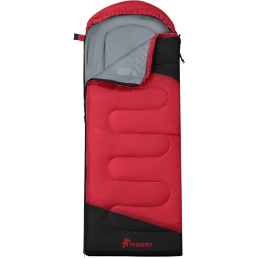 Lightweight Adult Sleeping Bag For Backpacking Camping Water Resistant Washable