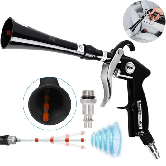 High Pressure Dust Blowing Gun Aluminum Alloy Car Cleaning Tool
