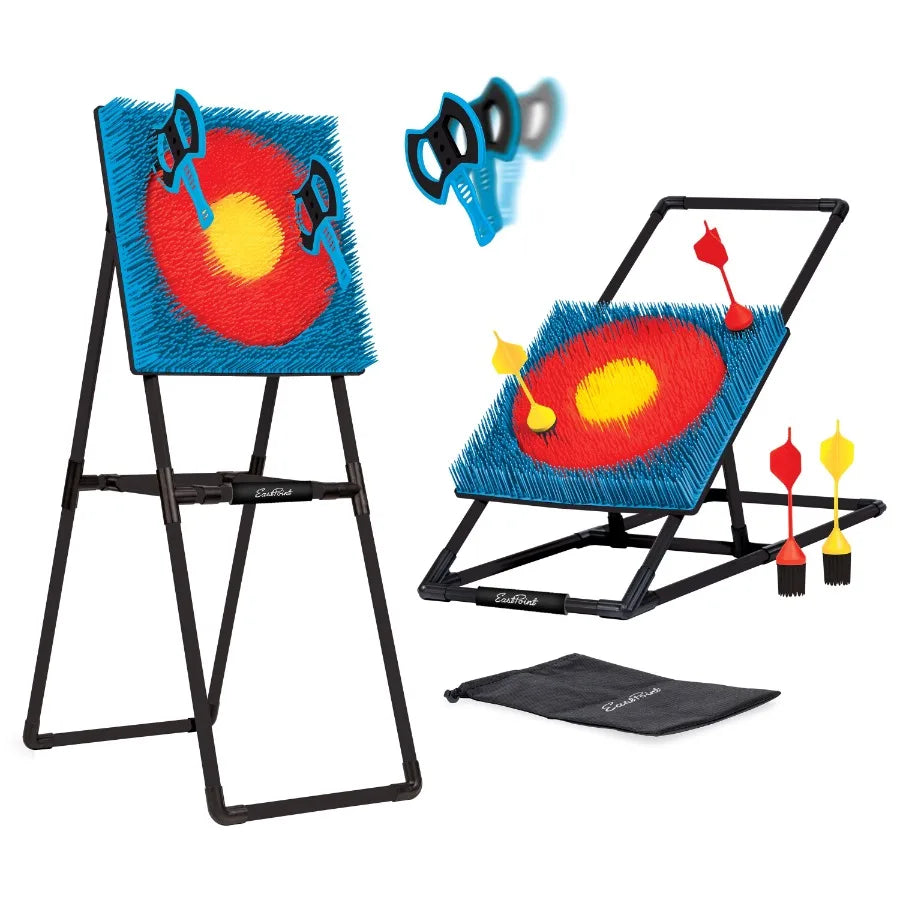 Axe Throwing and Lawn Darts Target Game Set Includes Axes