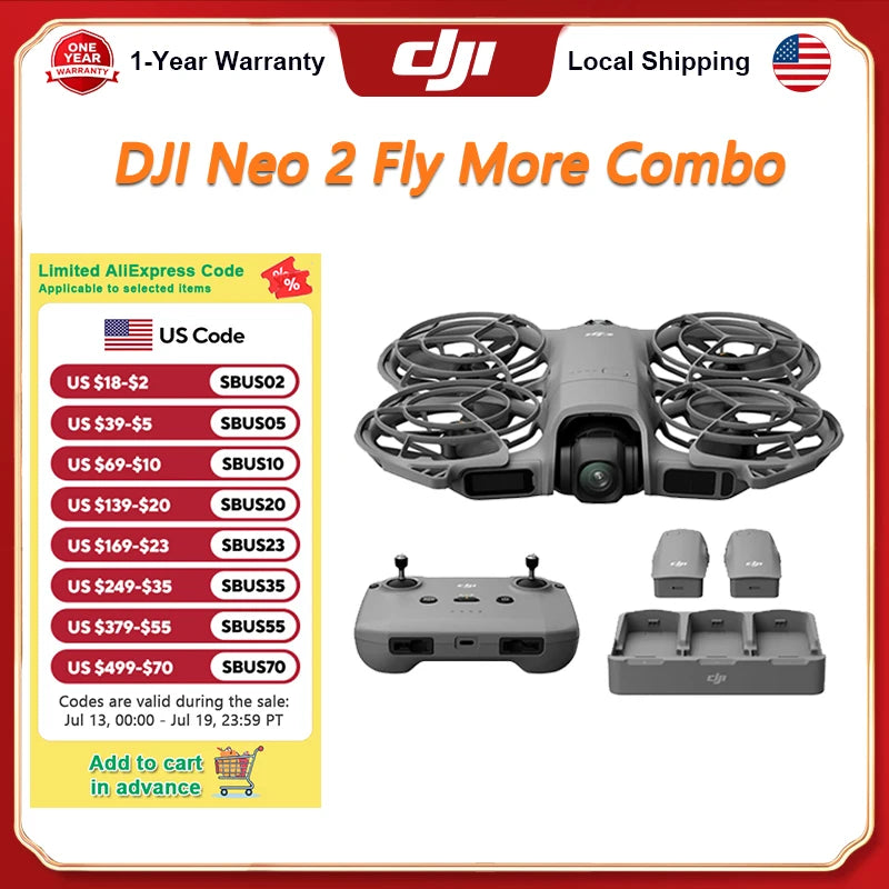 DJI Neo 2 Fly More Combo With RC N3 AdvancedController