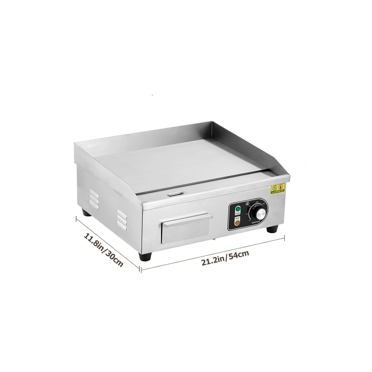HiMISS Electric Griddle for Outdoor Cooking, 3600W, Adjustable Temperature