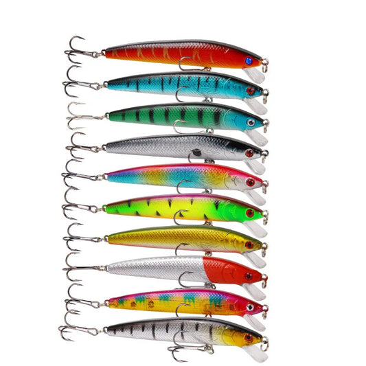 Sinking Minnow Crankbait Lure Set For Bass Pike Trout