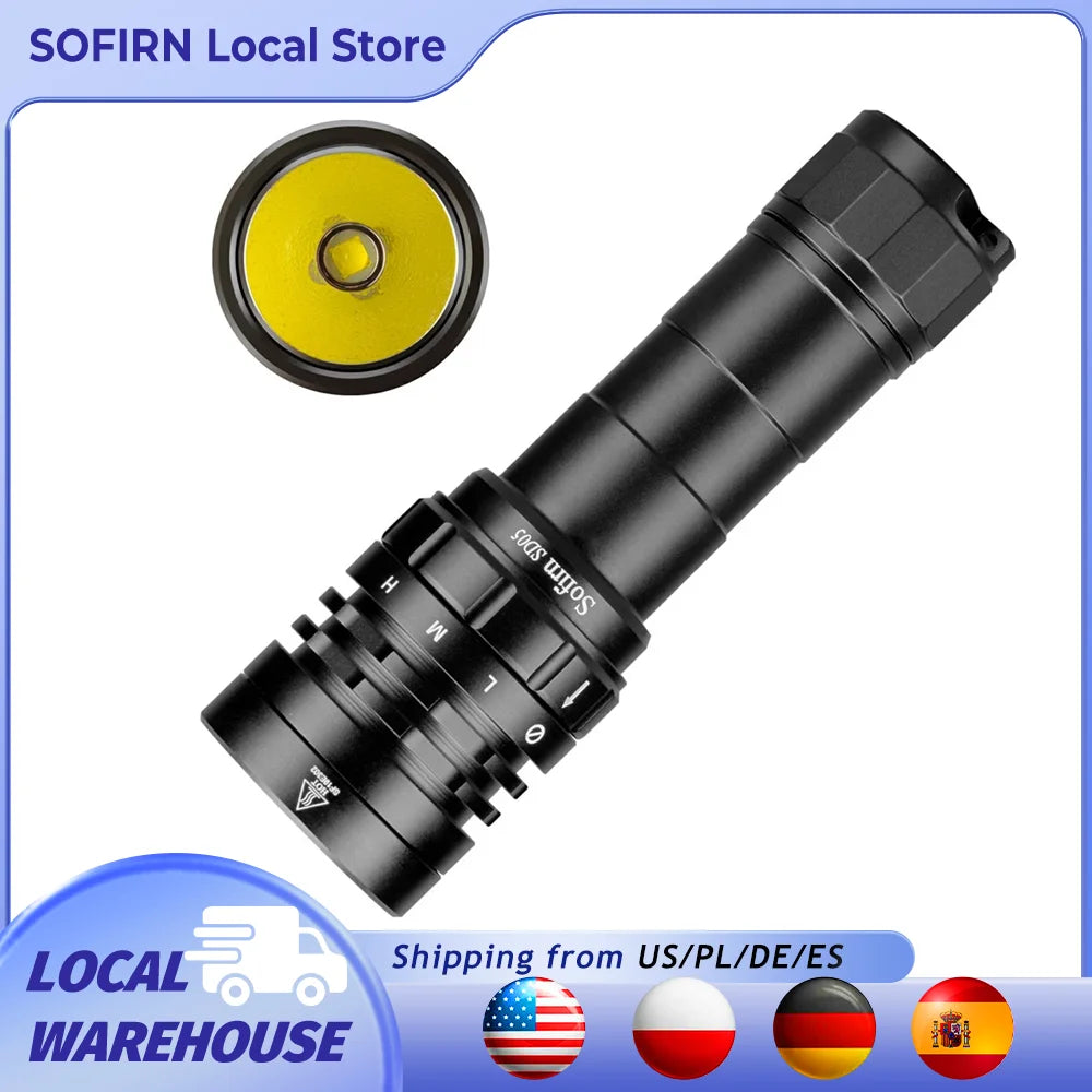 Sofirn SD05 Dive Flashlight XHP50.2 3000lm Magnetic Switch
