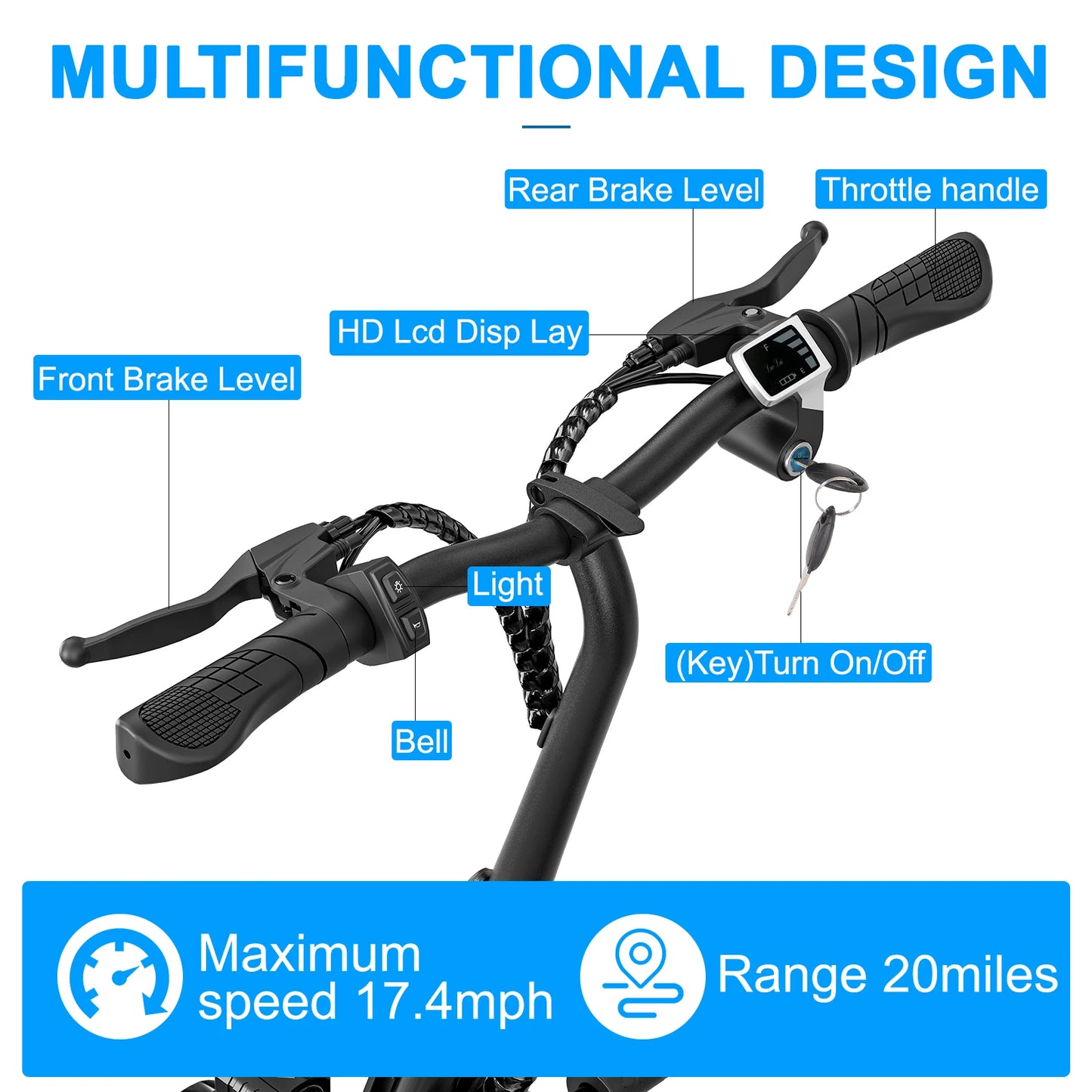 EILLEO SPACEWALK Three Seats For Adults 36V Electric Scooter 500W