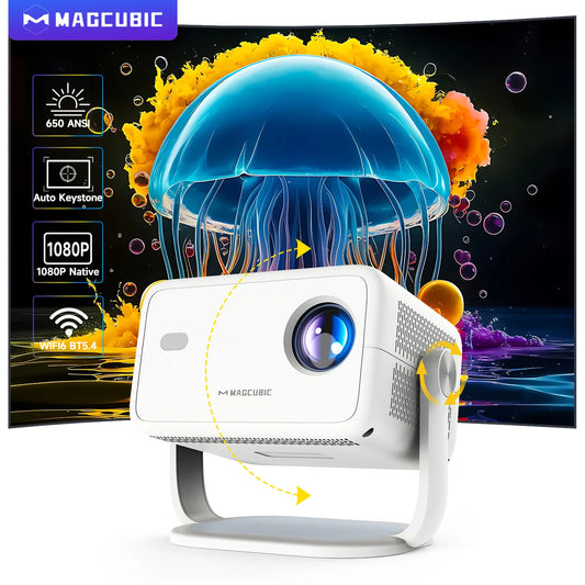 Magcubic Native 1080P Projector With Auto Keystone And WiFi 6