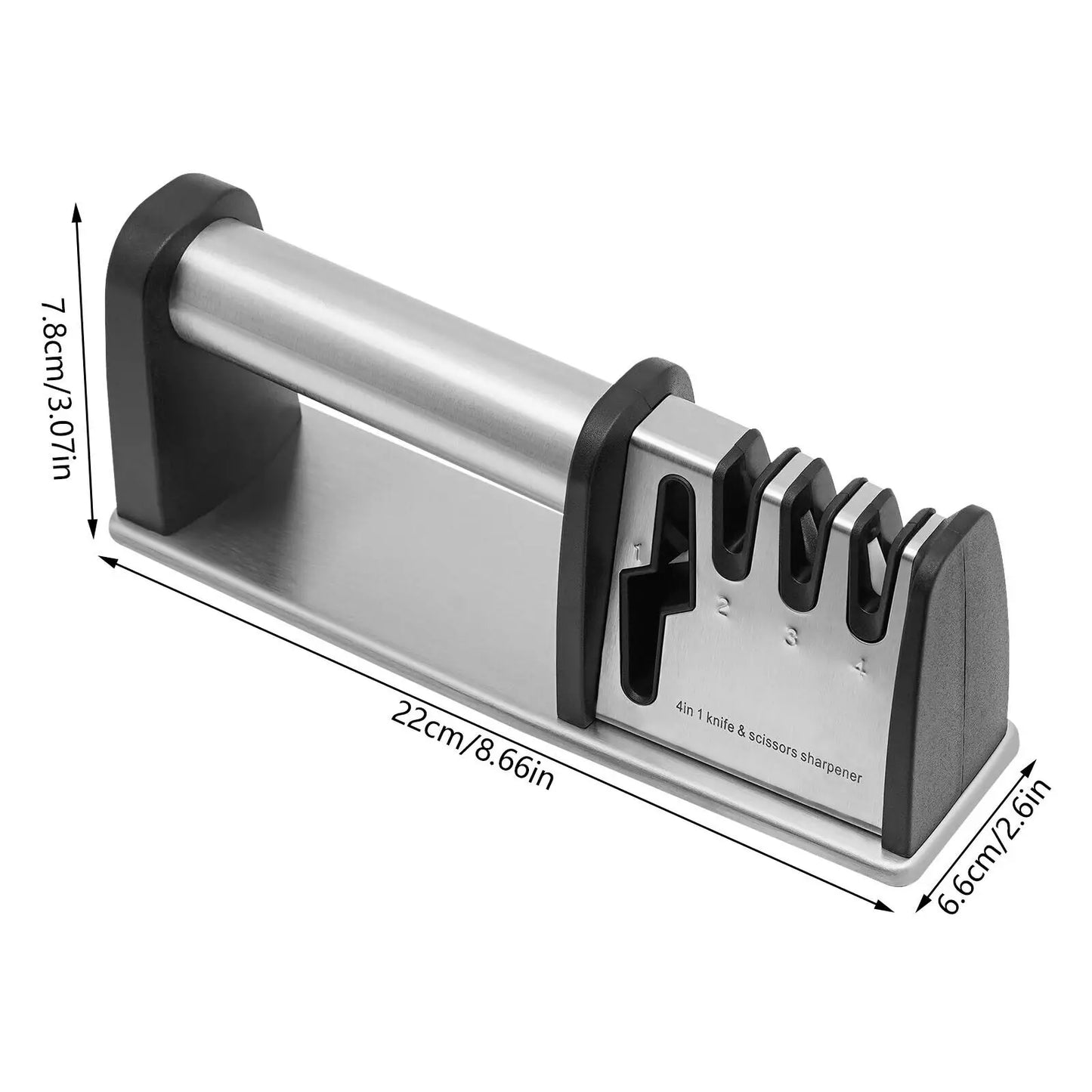 Professional Knife Sharpener 4 Stage Ceramic Tungsten Kitchen Sharpening Tool