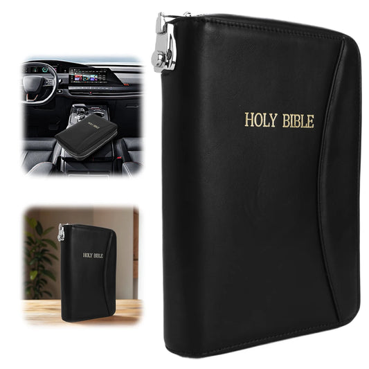 Lockable Soft Pistol Case Concealed Carry Bible Leather Gun Bag