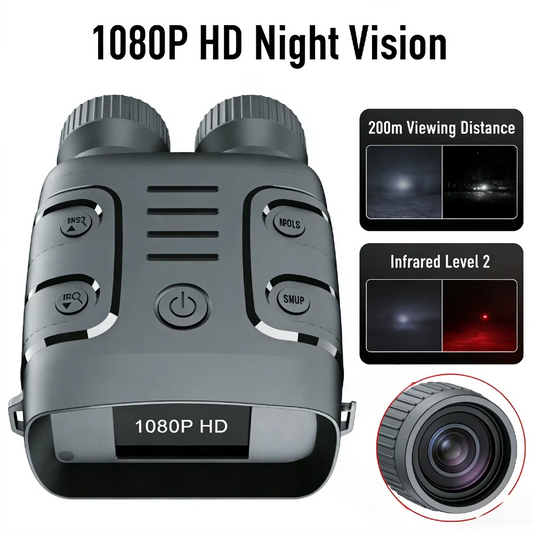 alloet Infrared Night Vision Binoculars with 5X Digital Zoom