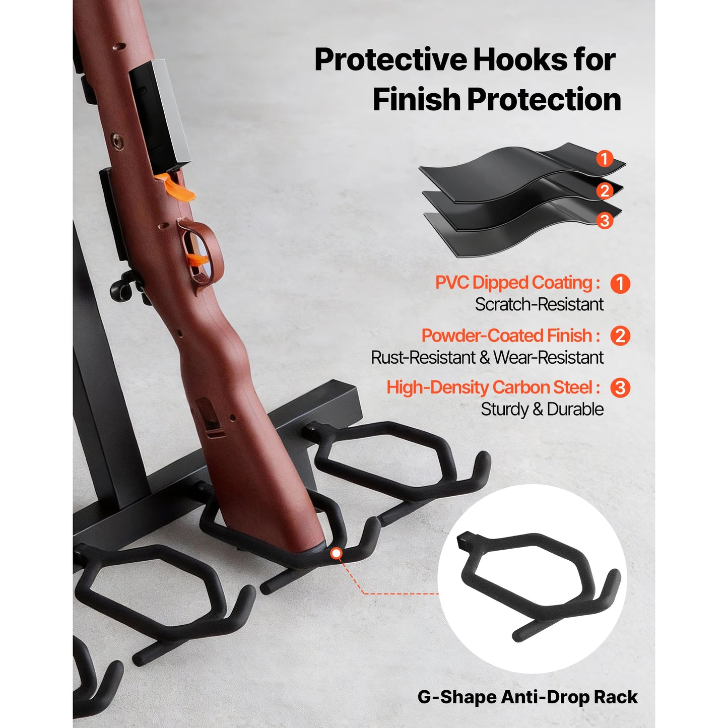 SucceBuy Folding Steel Gun Rack Holds Pistols Rifles Shooting Range