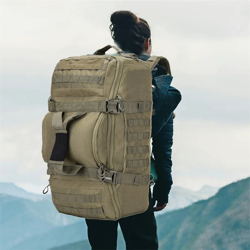 LQARMY Outdoor Tactical Backpack With Molle System For Travel