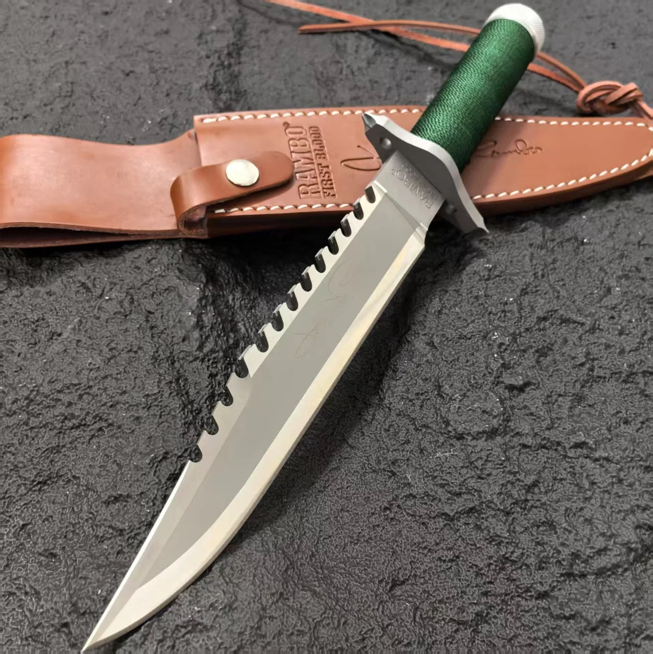Gdekls Stainless Steel Fixed-Blade Outdoor Knife With Sheath