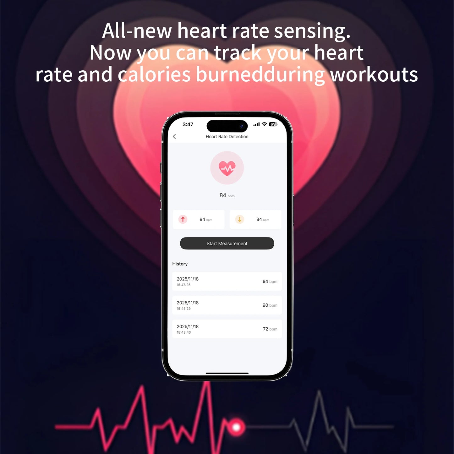 ZZLOVE Pro 3 Bluetooth Noise Canceling Earphones Heart Rate Monitoring