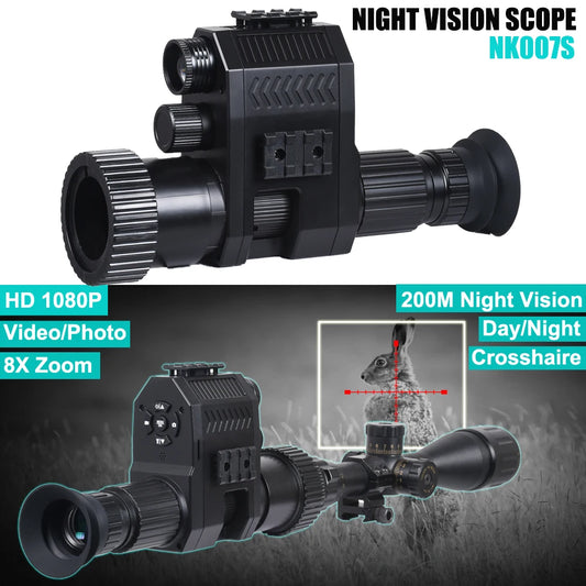 Megaorei Digital Night Vision Riflescope Monocular 1080P 8X Zoom