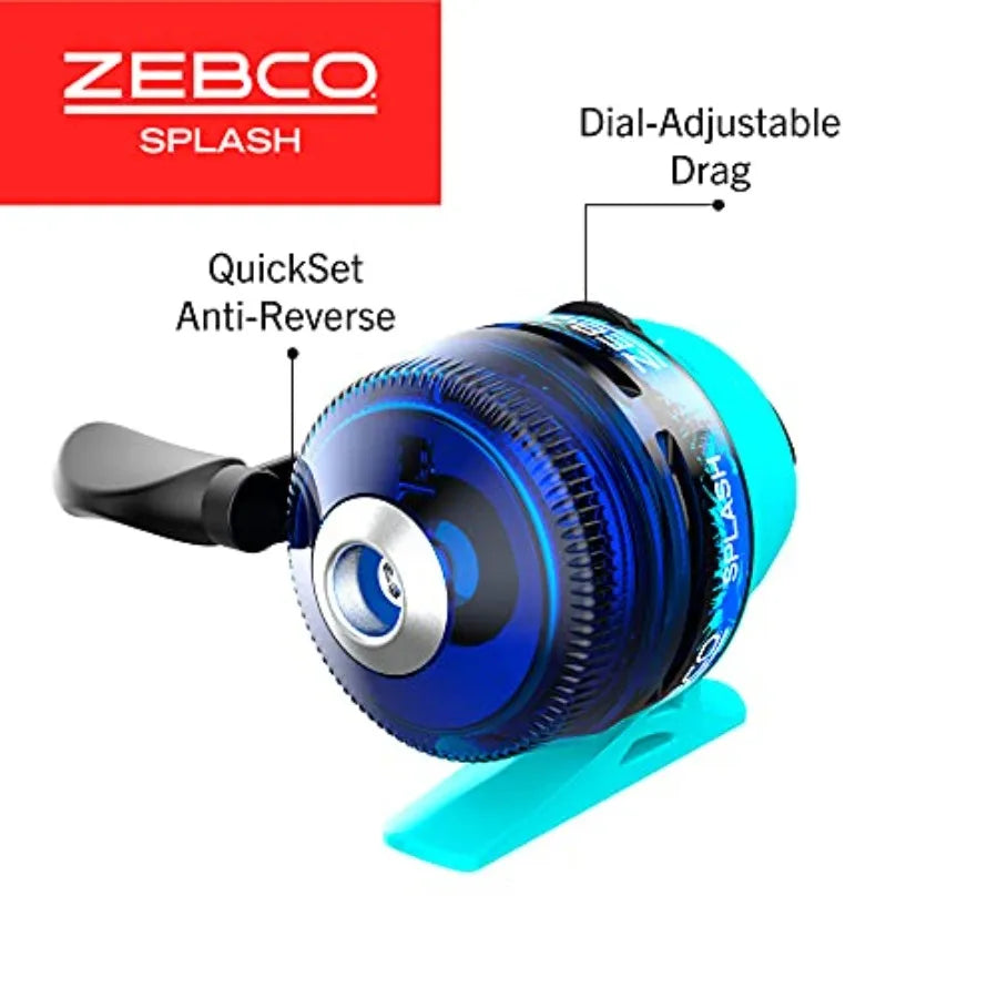 Splash Jr Spincast Reel And Rod Combo 6 Pound Caju