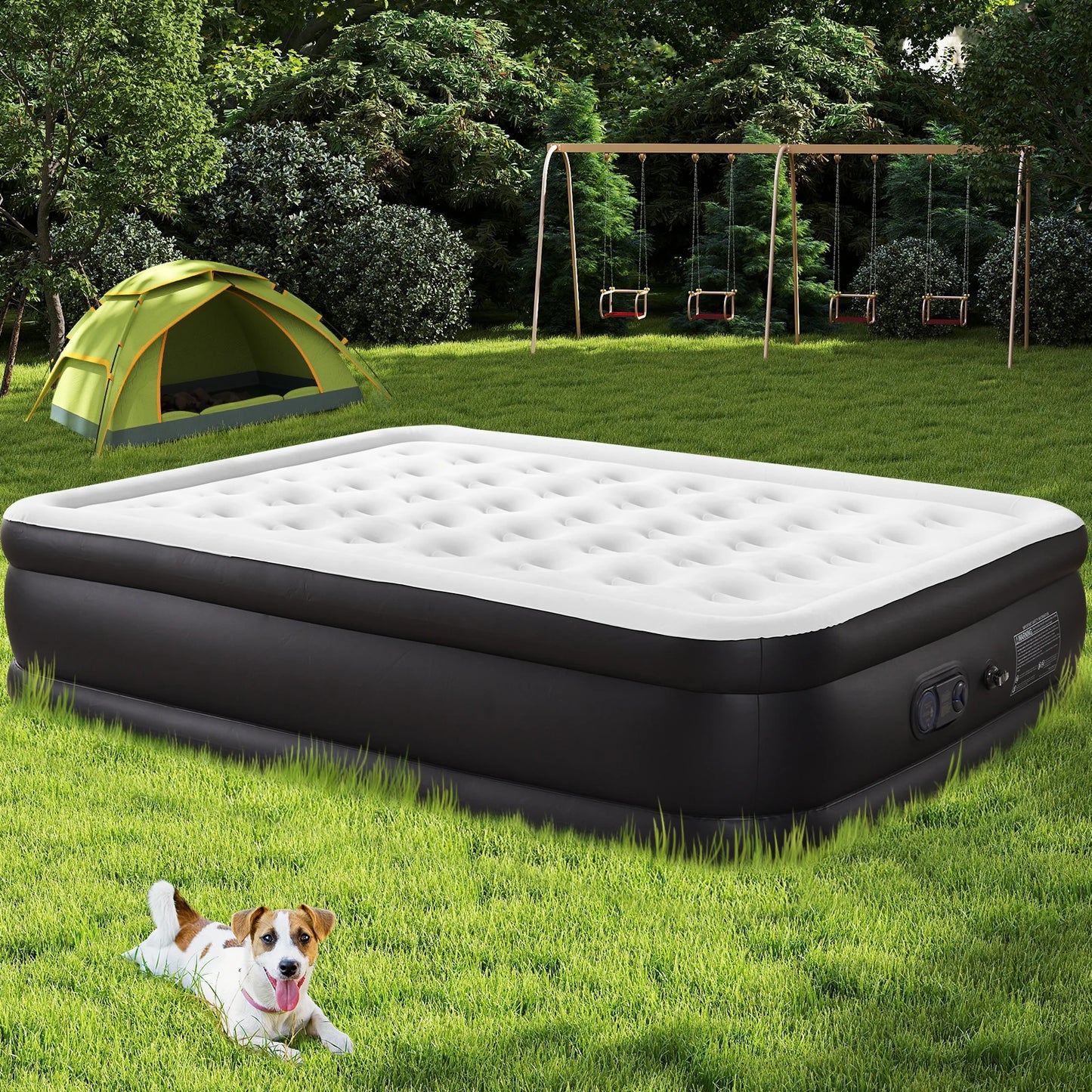 MCQ Queen Air Mattress With Built-In Pump For Home Use