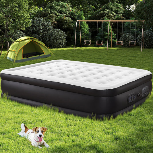 MCQ Queen Air Mattress With Built-In Pump For Home Use