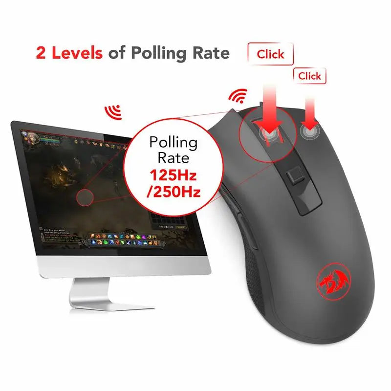 Redragon M652 Wireless Optical Mouse 2400 DPI