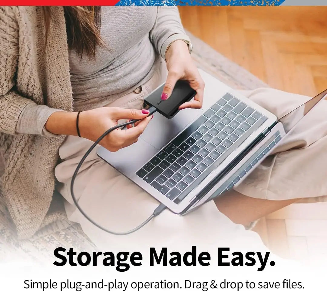 Portable External Hard Drive USB 3.0 For Backups And Files