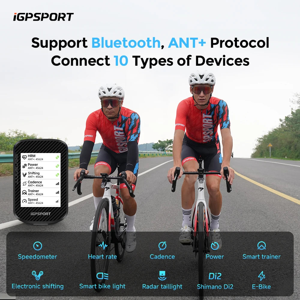 iGPSPORT BSC300T Touch Screen Bike Computer With Global Map