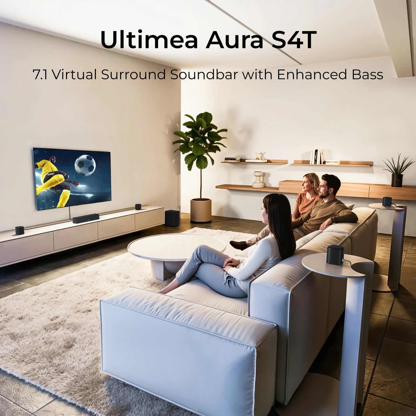 Ultimea Aura S4T 350W 7.1ch Soundbar With Subwoofer HDMI ARC