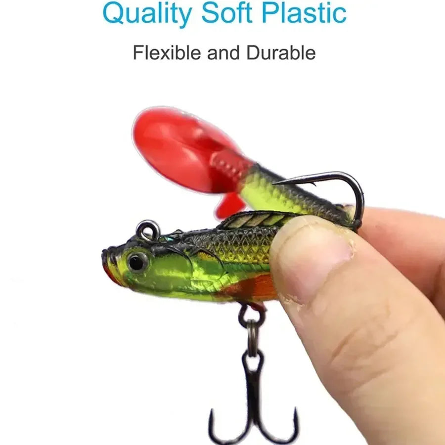 BODECIN Wobblers Soft Silicone Fishing Lures for Sea Bass