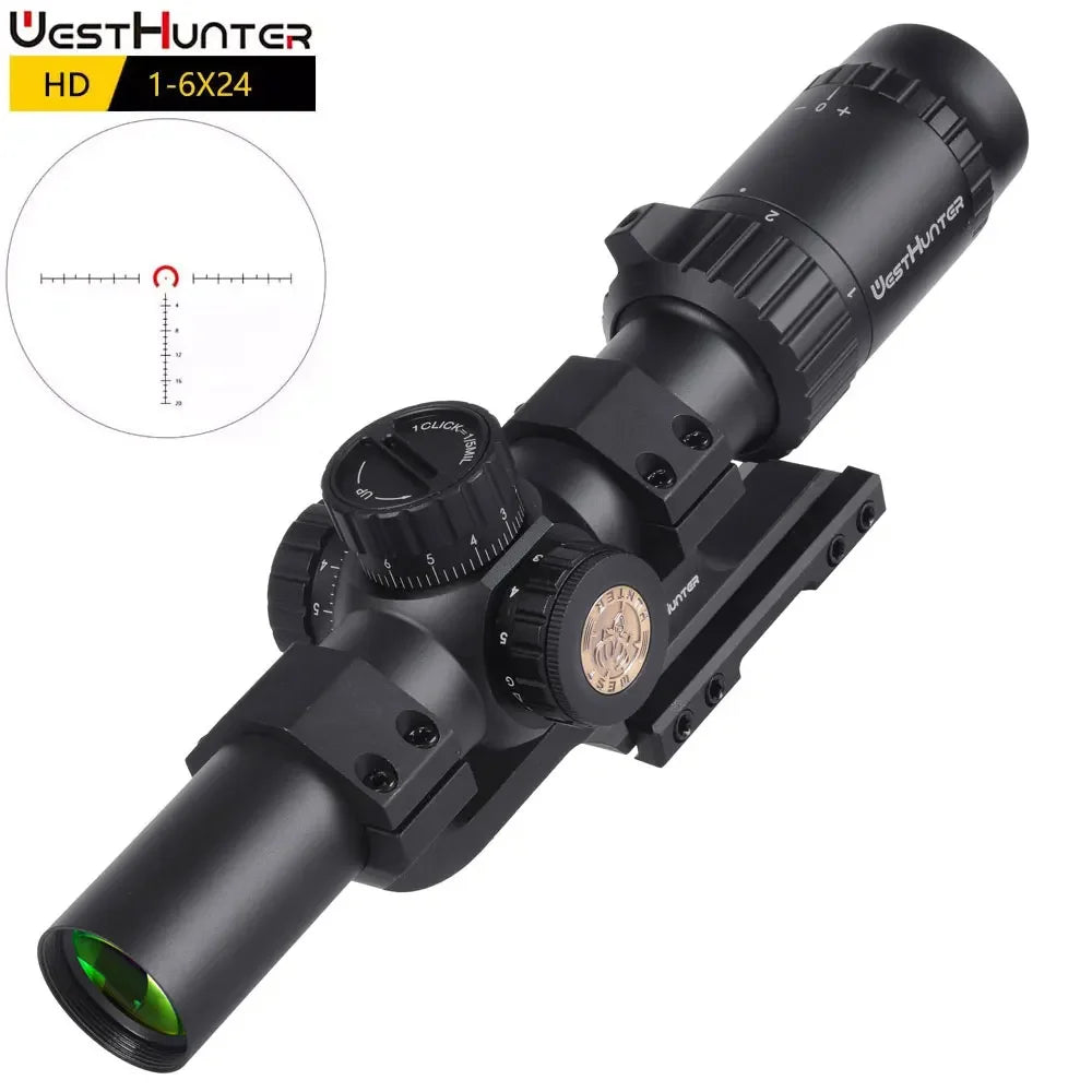 WestHunter HD IR LPVO Riflescope with Red Green Illumination