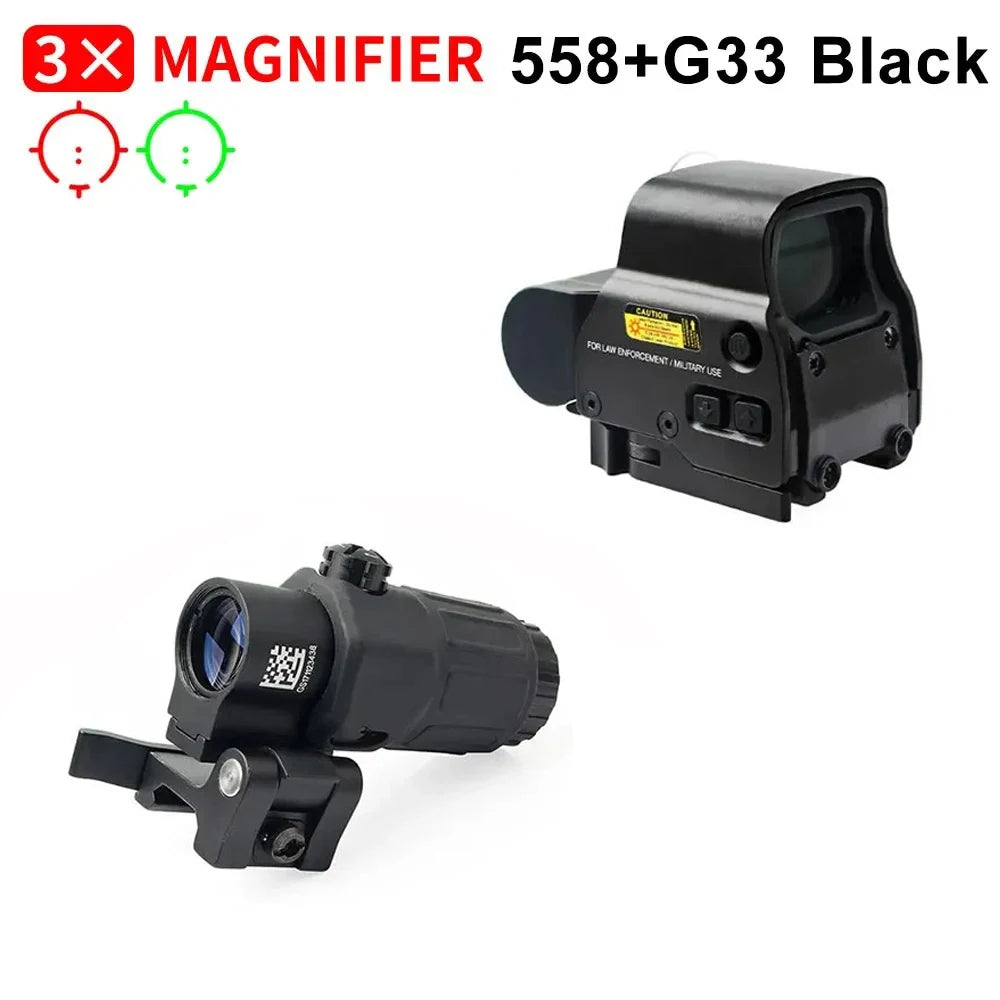 Nabila Dot Sight With 3X Magnifier and STS Rail Mount