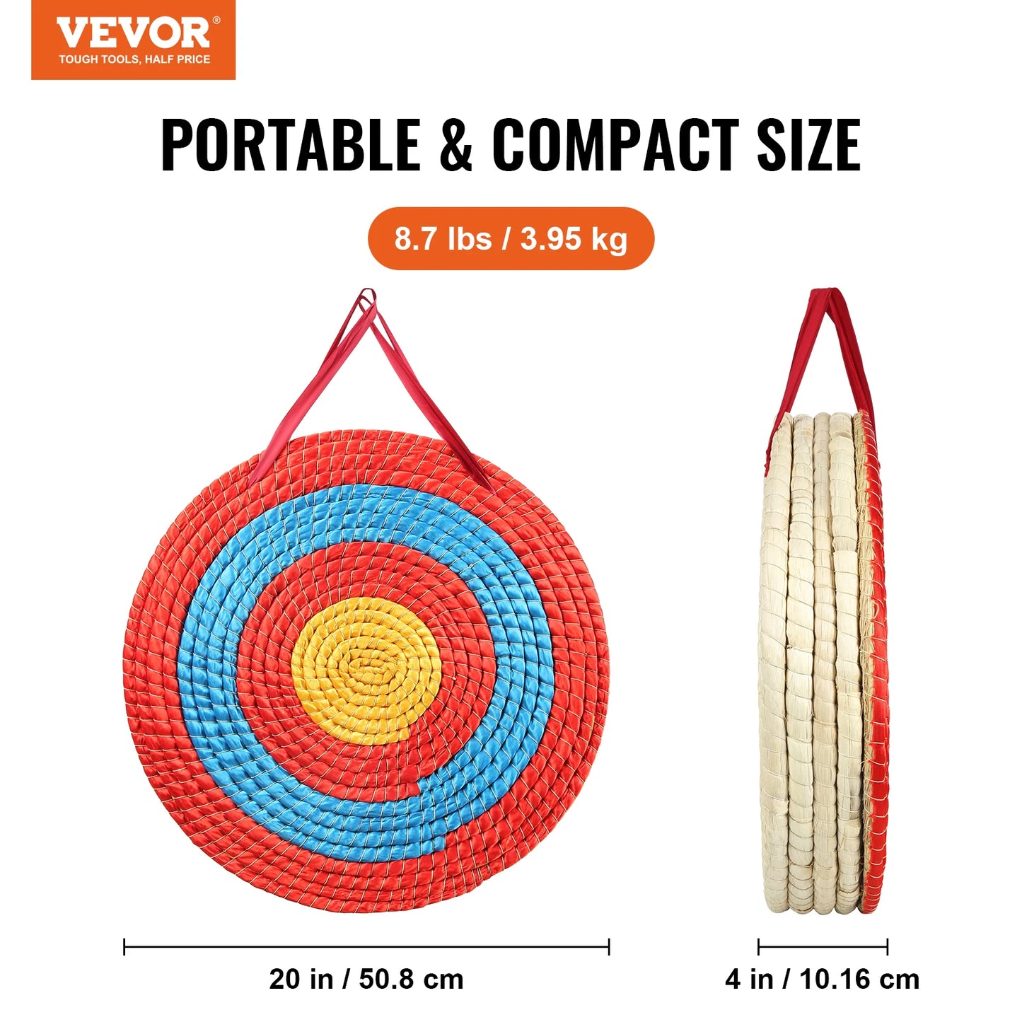 Traditional Straw Round Archery Target for Backyard Practice