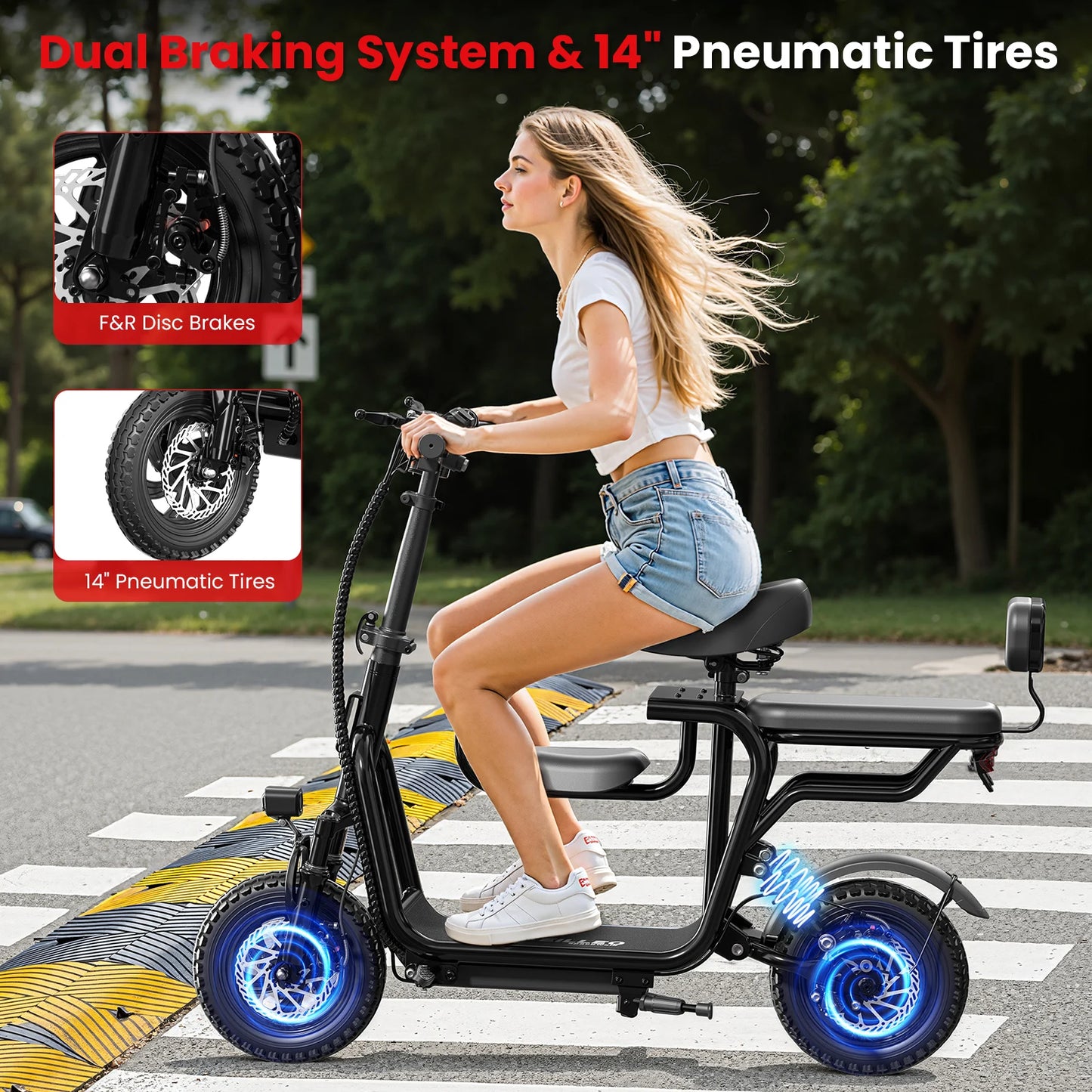 EILLEO SPACEWALK Foldable Electric Scooter With Seat 750W Motor