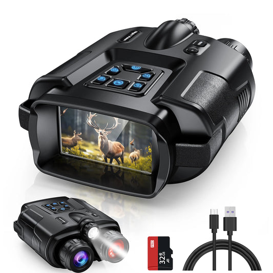 USB Rechargeable 4K Night Vision Binoculars With Infrared 8X Zoom