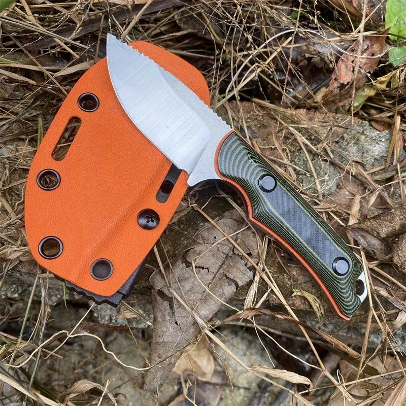 NONEDIY Fixed Blade Knife G10 Handle 8Cr13Mov Self Defense EDC