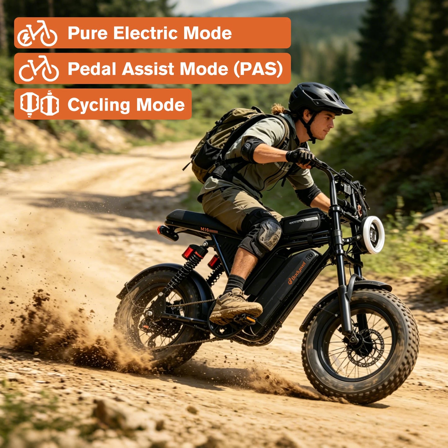 Bodywel M16 Fat Tire Electric Bike All Terrain Off Road