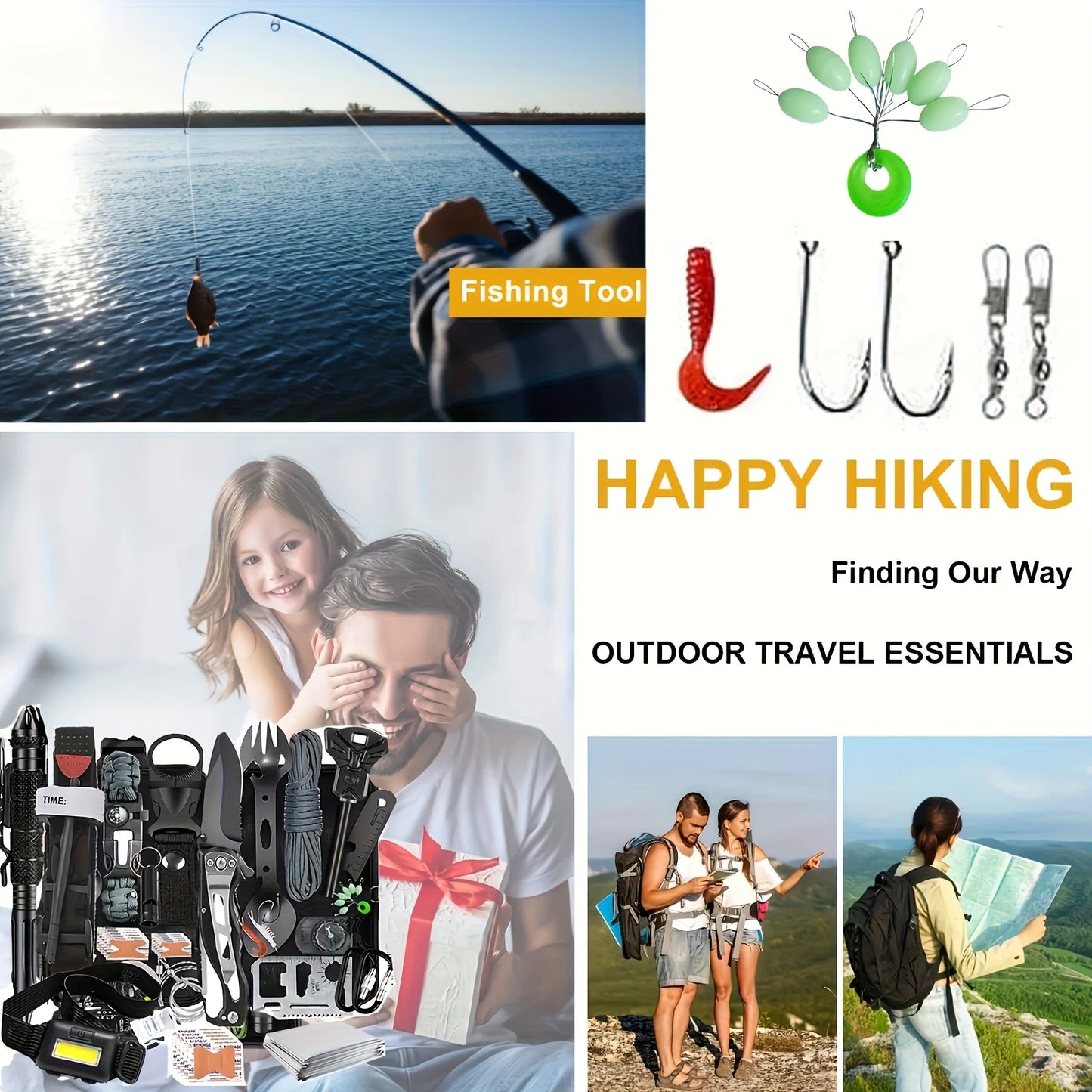 Ultimate Survival Gear Kit 20-in-1 Emergency Tools for Outdoors
