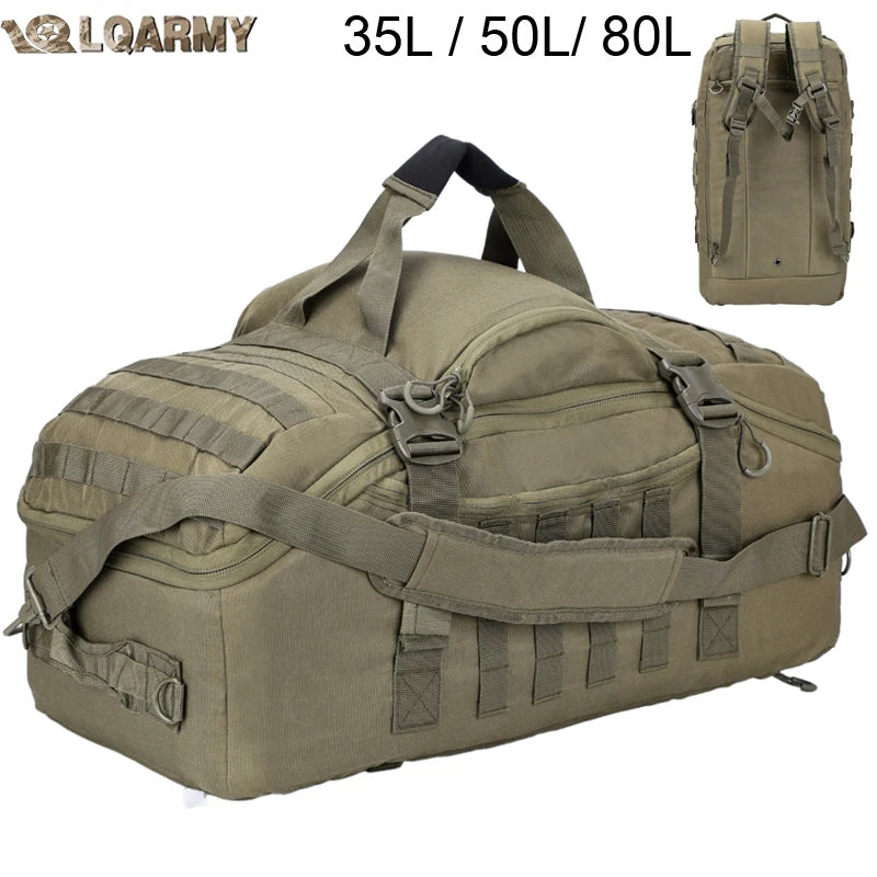 LQARMY Outdoor Tactical Backpack With Molle System For Travel