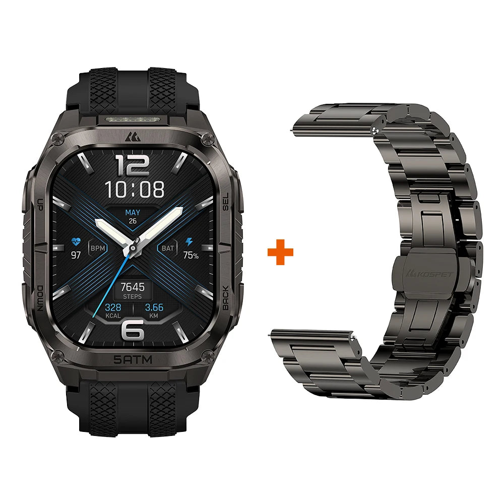 KOSPET Tank M4C GPS Smartwatch MILSTD 810H 5ATM For Men