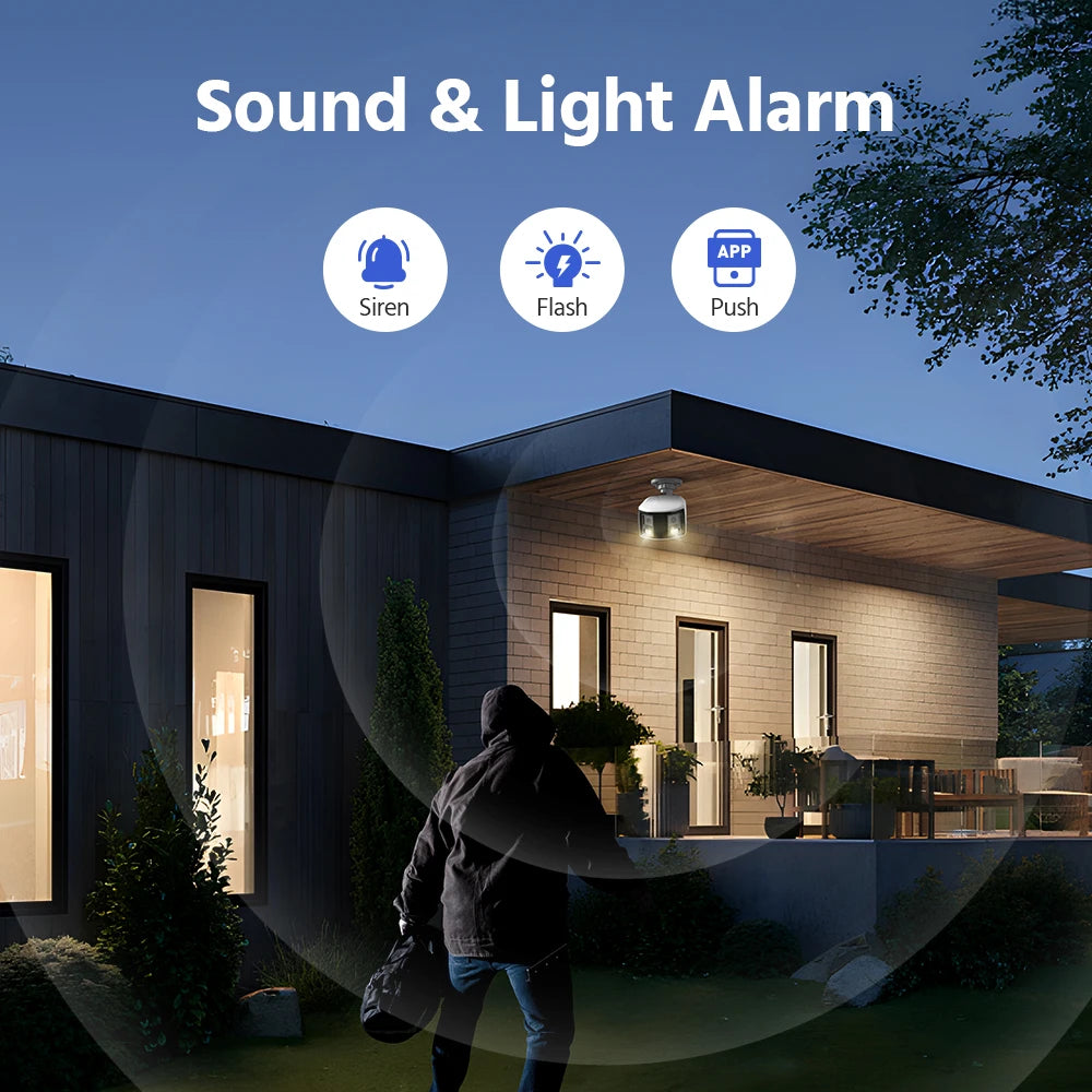 ANNKE 4K 8MP POE Surveillance Camera Dual Lens Outdoor