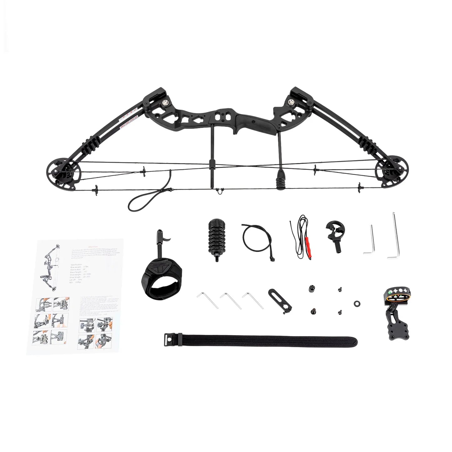 Compound Bow Set for Adults Right Hand with 12 Arrows