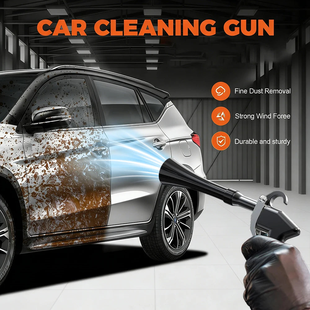 High Pressure Dust Blowing Gun Aluminum Alloy Car Cleaning Tool