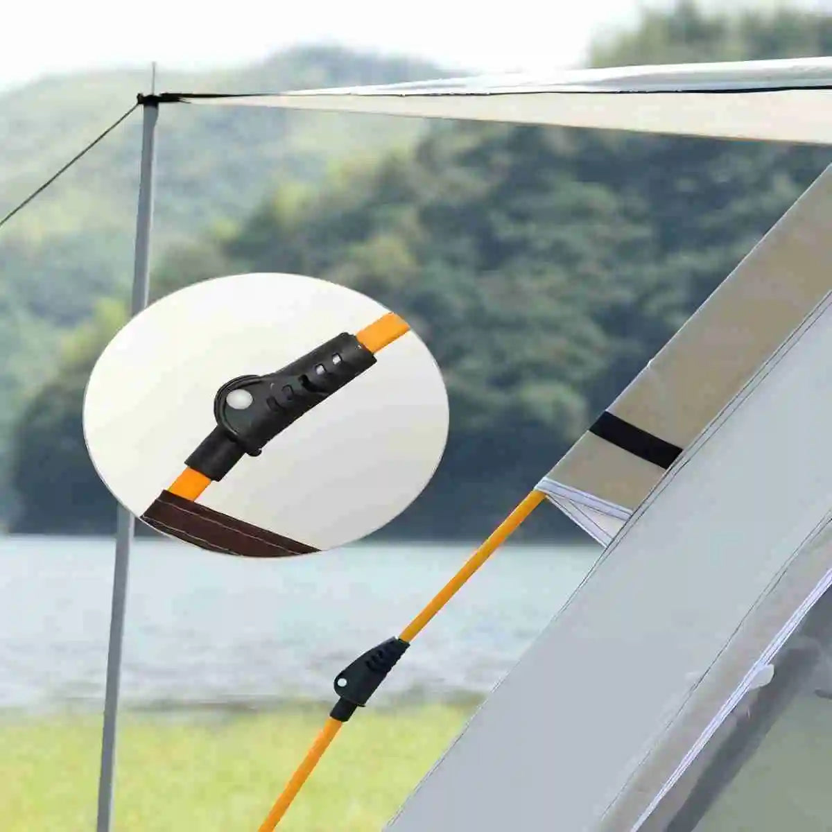 Pakicetus Outdoor Sunshade Camping Tent With Dual Doors And Windows