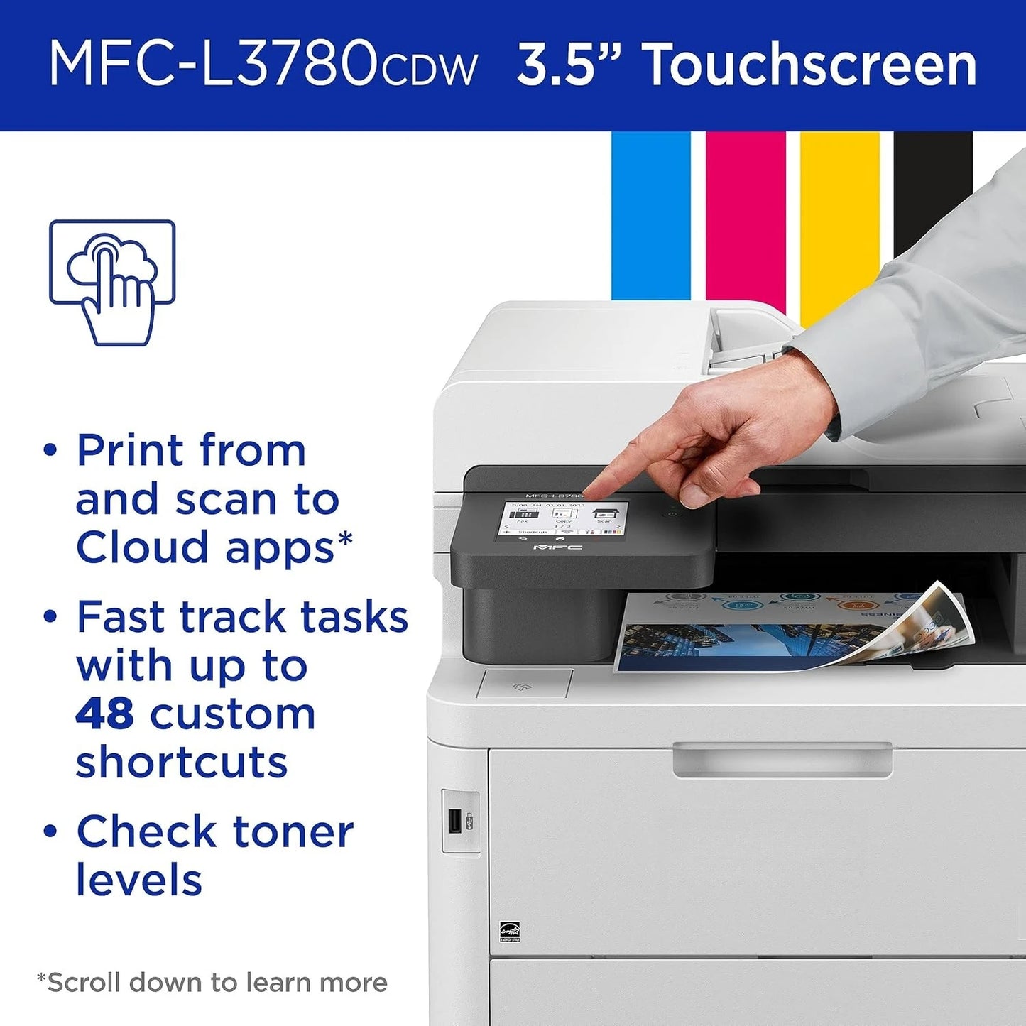 MFC-L3780CDW Wireless All-in-One Printer With Duplex Copy
