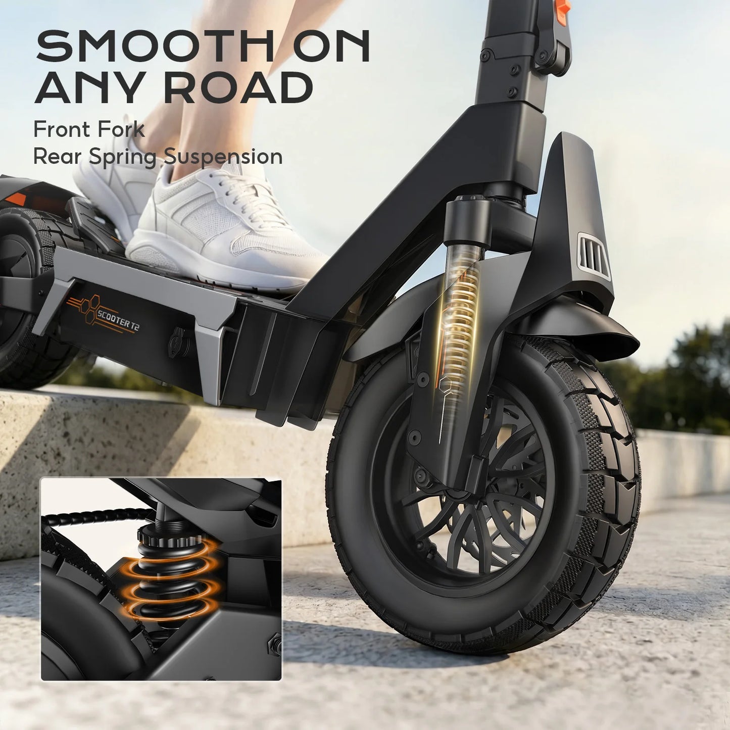FENGQS ONECNA T2 1200W Foldable Electric Scooter Dual Motor